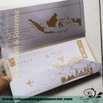 Undangan boarding pass, undangan pernikahan murah