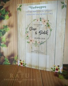 Undangan Pernikahan Softcover murah, Vintage Wedding Invitation