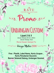 Promo Undangan Custom Termurah, Khusus Bulan September